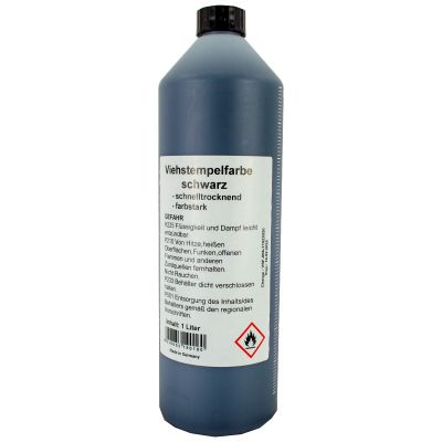 Slagstempelinkt, zwart 1 liter
