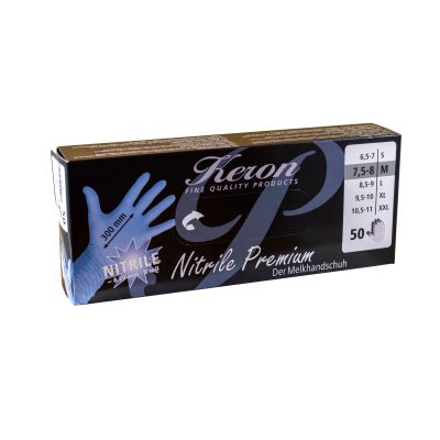 Keron Nitrilhandschuhe Premium 300 mm, 50 Stück, Gr.  M