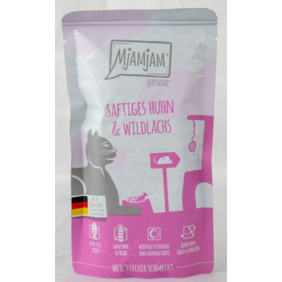 Quetschie "Kip &amp; Wilde Zalm" - 125g sappige kip en verse wilde zalm