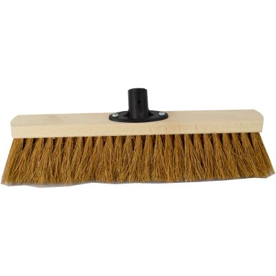 Kokosvezel bezem Hallenbezem breedte 40 cm met kunststof houder Industriële bezem Straatbezem