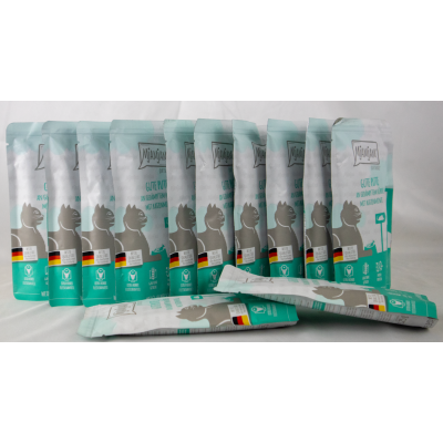 Quetschie "Kalkoen &amp; Pompoen" - 125g lekkere kalkoen met gestoomde pompoen &amp; kattenkruid
