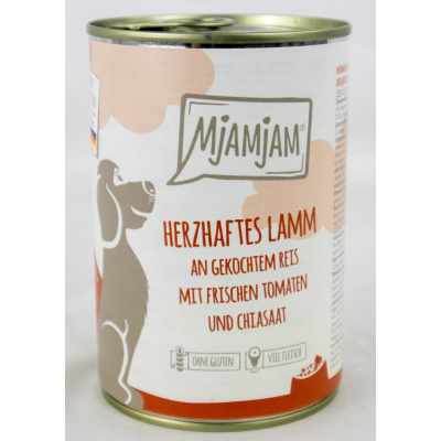 Lam &amp; rijst" hondenvoer - 400g blikje hartige lam op gekookte rijst met verse tomaten