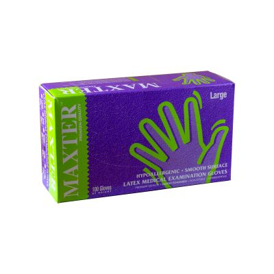 Latex Einmalhandschuh gepudert, 100 Stück, Gr. L