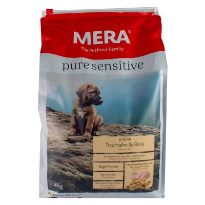 Meradog pure - Turkije & rijst - junior - 4 kg