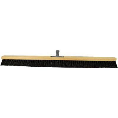 Kamer bezem 100 cm, paardenhaar (crin), met metalen Stokhouder