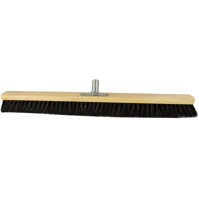 Kamer bezem 80 cm, paardenhaar (crin), met metalen Stokhouder