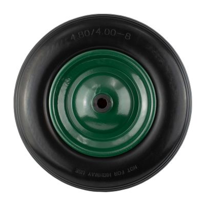 Pannensicheres Rad aus Polyurethan, schwarz, Schubkarrenrad - 20cm Durchmesser 