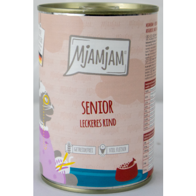 Senior" kattenvoer - 400g heerlijk rundvlees voor oudere katten
