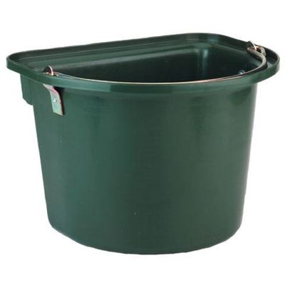 Emmer met metalen handvat, groene installeren