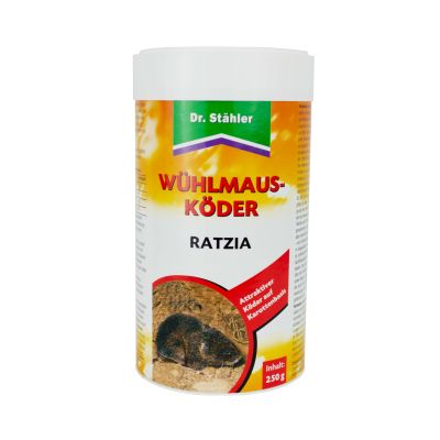Wühlmausköder Ratzia, 250 g - Wühlmäuse, Köder Gift - Zinkphosphid 