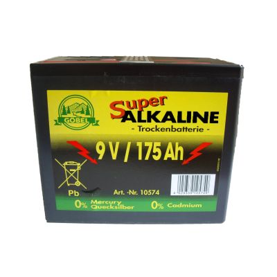 Weidezaun Batterie 9 Volt 175 AH, Alkaline