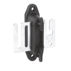 Kerbl Bandtorgriff-Isolator, 4 Isolatoren+4 Anschlussplatten