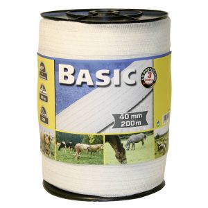 Grasland hek 200 m x 40 mm, wit, hoofd 8 x 0.16 Niro euro