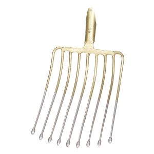 Aardappel vork 9 tanden, 36 x 27 met veer duels