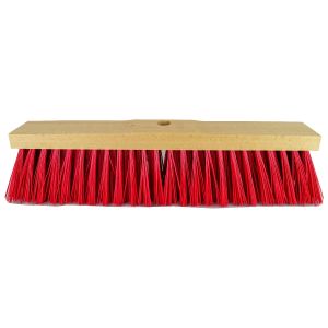Straatbezem 50 cm, Elaston rood, rijshout