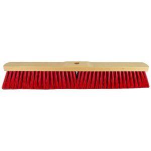 Kamer bezem 60 cm Elaston rood met schacht gat
