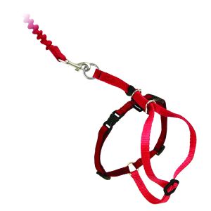 Gemakkelijk™ lopen 23-28 cm kat harnas en riem, rood