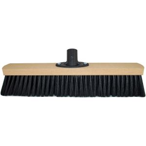 Zaalbezem 40 cm met haarmengeling en Quick-fest houder