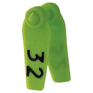 Primaflex oor label grootte 0, gevormde, geel, rood, groen, blauw, wit (25 stuks per verpakking)