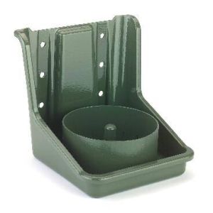 Groene zout lek stenen houder, PVC, met ronde invoegen
