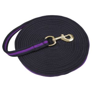 Longierleine Softlonge, 8 m lang verschiedene Farben violett