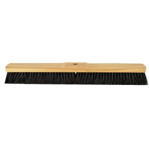 Zaalbezem 60 cm, paardenhaar, met steelgat