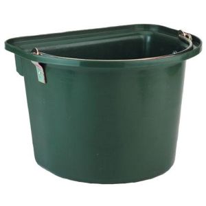 Emmer met metalen handvat, groene installeren