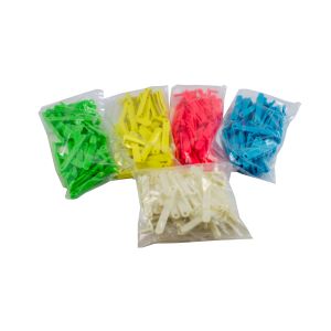 Oor tag Twintak, leeg, rood, blauw, geel, groen, wit - 50 stuks / Pack