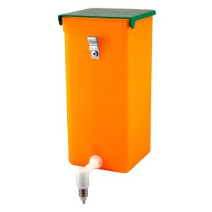 Nippeltränke orange 1 Liter mit Licht und Vitaminschutz - Metall Halterung